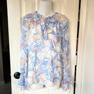 Joie Cecarina Tie Neck Top